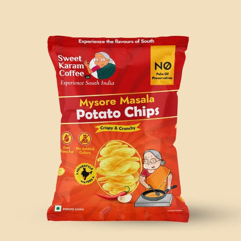 Sweet Karam Coffee Potato Chips - Mysore Masala
