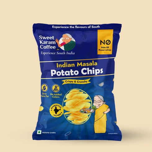 Sweet Karam Coffee Potato Chips - Indian Masala