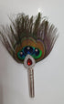 Pure Silver Mor Pankh Peacock Feather for Puja
