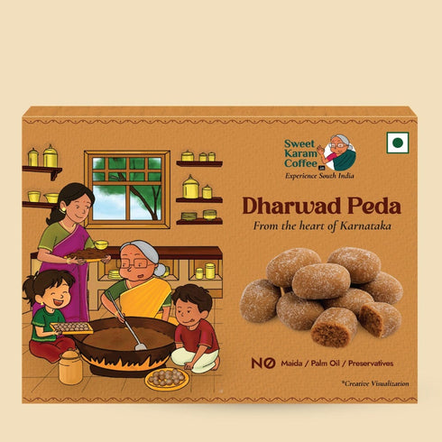 Sweet Karam Coffee Dharwad Peda (Traditional Milk Sweet)