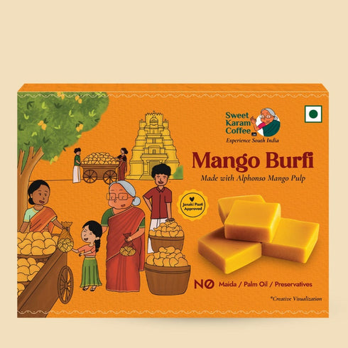 Sweet Karam Coffee Mango Burfi