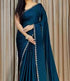 Vasthrlay Women's Dailywear Georgette Stone Work Saree with Border | All-Over Stone Embellishments