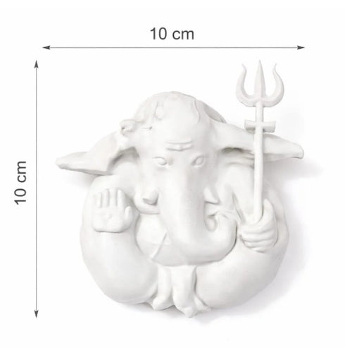 Divine Ganesh Idol with Powerful Shiva Shadow