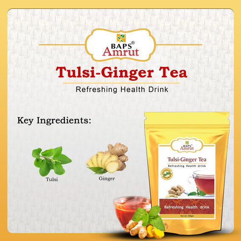 Baps Amrut Tulsi Ginger Tea 100 gm