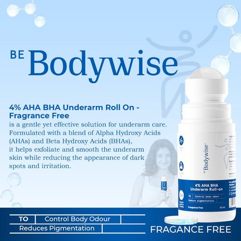 BeBodywise 4% AHA BHA Underarm Roll On