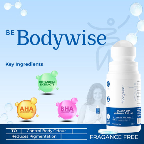 BeBodywise 4% AHA BHA Underarm Roll On