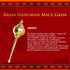 Brass Hanuman Mace Gada 1.36Kg