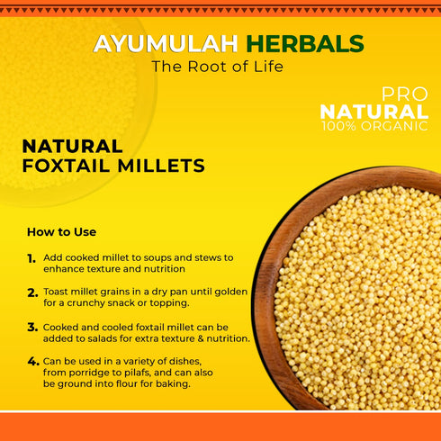 Ayumulya Foxtail Millets