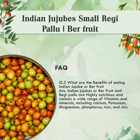 Indian Jujubes Small Regi Pallu | Ber Fruit 450g