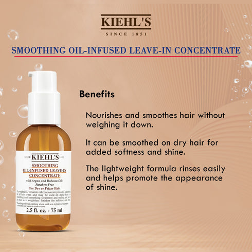 Kiehl's Smoothing Oil-Infused Leave-in Concentrate 75ml