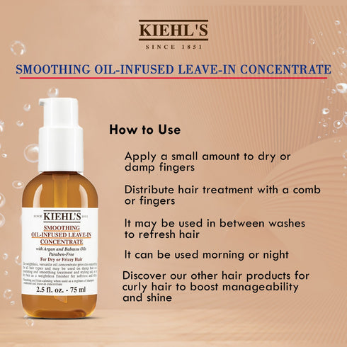 Kiehl's Smoothing Oil-Infused Leave-in Concentrate 75ml