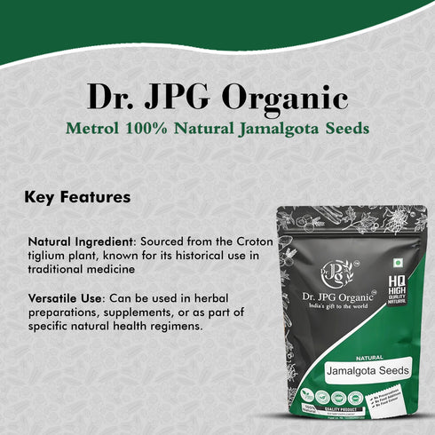 DR. JPG ORGANIC FOODS & HERBALS 100% Natural Jamalgota Seeds