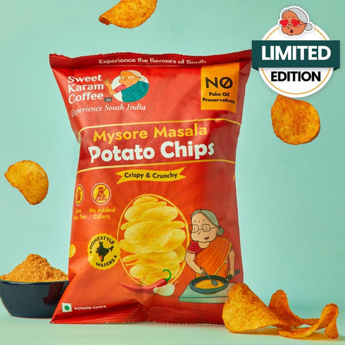 Sweet Karam Coffee Potato Chips - Mysore Masala