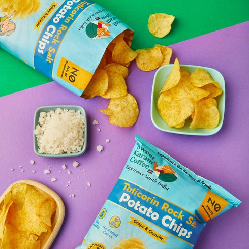 Sweet Karam Coffee Potato Chips - Tuticorin Rock Sea Salt