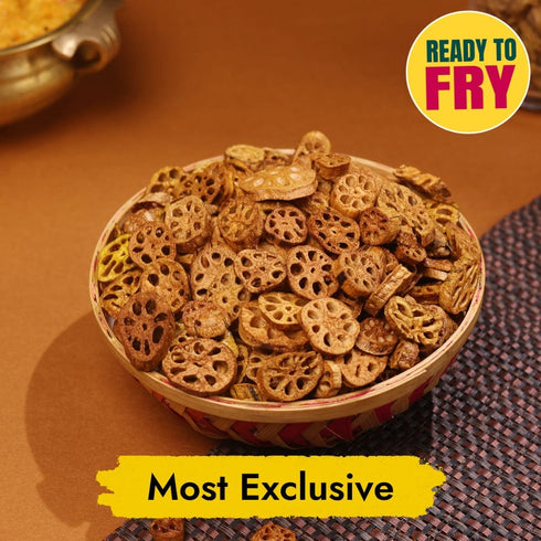 Sweet Karam Coffee Lotus Stem Crisps (Thamarai Thandu Vathal)