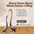 Brass Swan Saras Black Statue 1.91kg