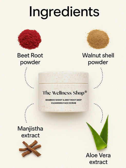 The wellness shop BAMBOO SHOOT & BEETROOT DEEP CLEANSING FACE SCRUB