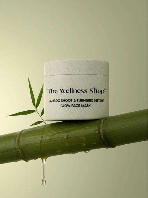 The wellness shop BAMBOO SHOOT & TURMERIC INSTANT GLOW FACE MASK