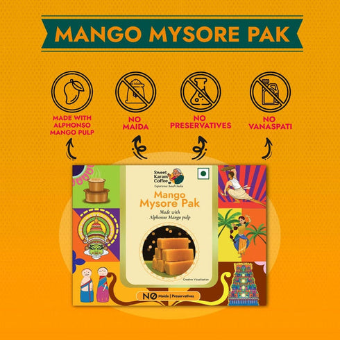 Sweet Karam Coffee Mango Mysorepak