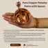 Pure Copper Pancha Patra with Spoon