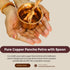 Pure Copper Pancha Patra with Spoon