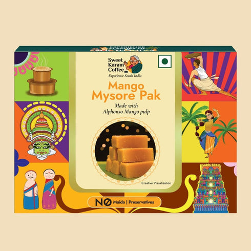 Sweet Karam Coffee Mango Mysorepak