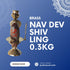 Brass Nav Dev Shiv Ling 0.3Kg