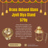 Brass Akhand Glass Jyoti Diya Stand 579g