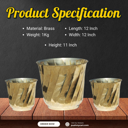 Brass Planter Pot Gamala 1Kg