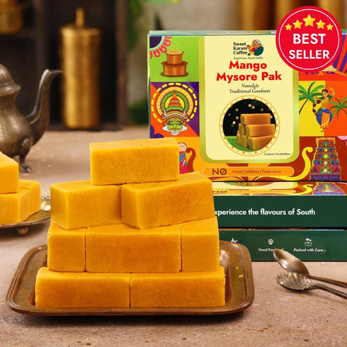 Sweet Karam Coffee Mango Mysorepak