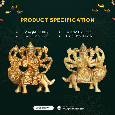 Brass Durga Devi Idol 0.11kg