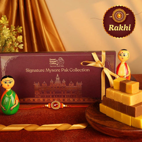 Sweet Karam Coffee Rakhi Special Gift Combo | Premium