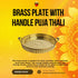 Brass Plate with Handle Puja Thali