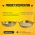 Brass Plate with Handle Puja Thali