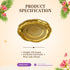 Engraved Flower Design Plate 15cm