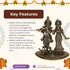 Brass Radha Krishna Idol 1517g