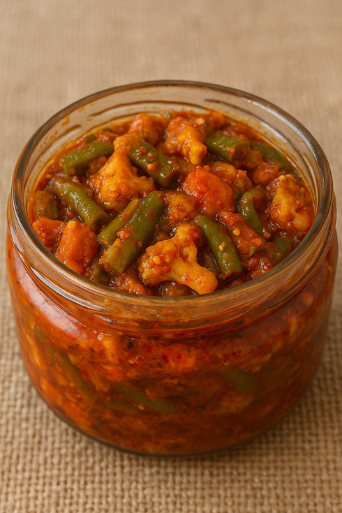 Mithos Mixed Veg Pickle with garlic