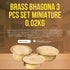Brass Bhagona 3 Pcs Set Miniature 0.02Kg