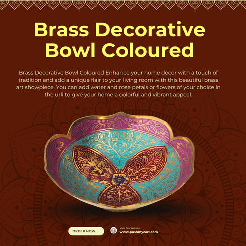 Brass Decorative Bowl Coloured 0.08kg
