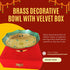 Brass Decorative Bowl With Velvet Box
