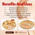 6 Piece Pure Brass Dinner Set