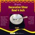 Brass Decorative Silver Bowl 4 Inch 0.05kg
