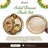 Brass Solid Dinner Thali Set
