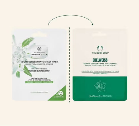 The Body Shop Edelweiss Serum Concentrate Sheet Mask