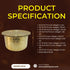 Brass Kitchen Purpose Bhagona With Lid