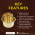 Brass Kitchen Purpose Bhagona With Lid