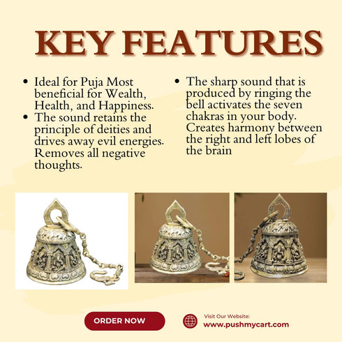 Brass Wall Bell | Hanging Ghanta 15.28Kg