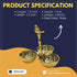 Brass Showpiece 3 Bowl Holder With Bird 0.48 KG