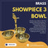 Brass Showpiece 3 Bowl Holder With Bird 0.48 KG