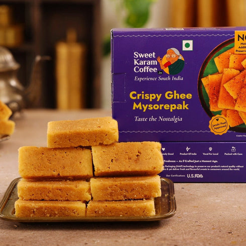 Sweet Karam Coffee Crispy Ghee Mysorepak